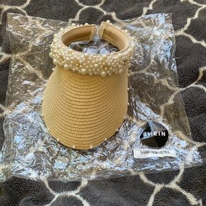 shien straw visor hat